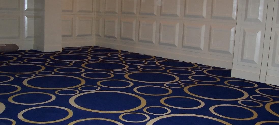 Patterned carpet installed by Asian Carpet Shop & Services in the meeting rooms of Hilton Cebu Resort & Spa